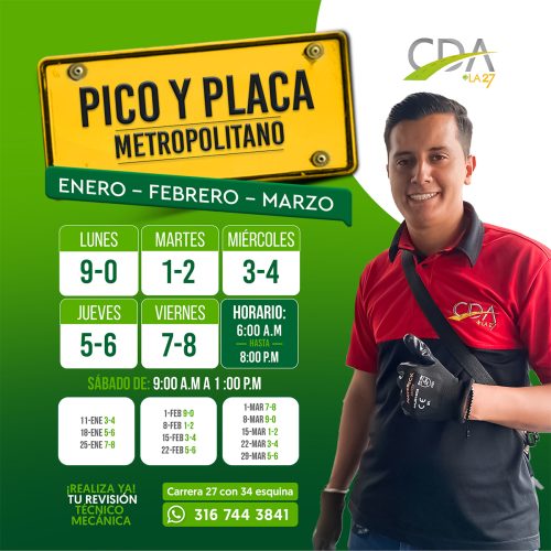 Pico y Placa metropolitano